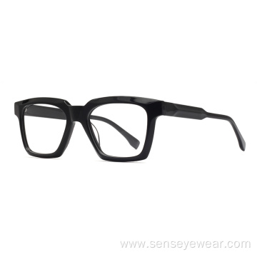 Vintage Design Bevel Acetate Frame Optical Glasses